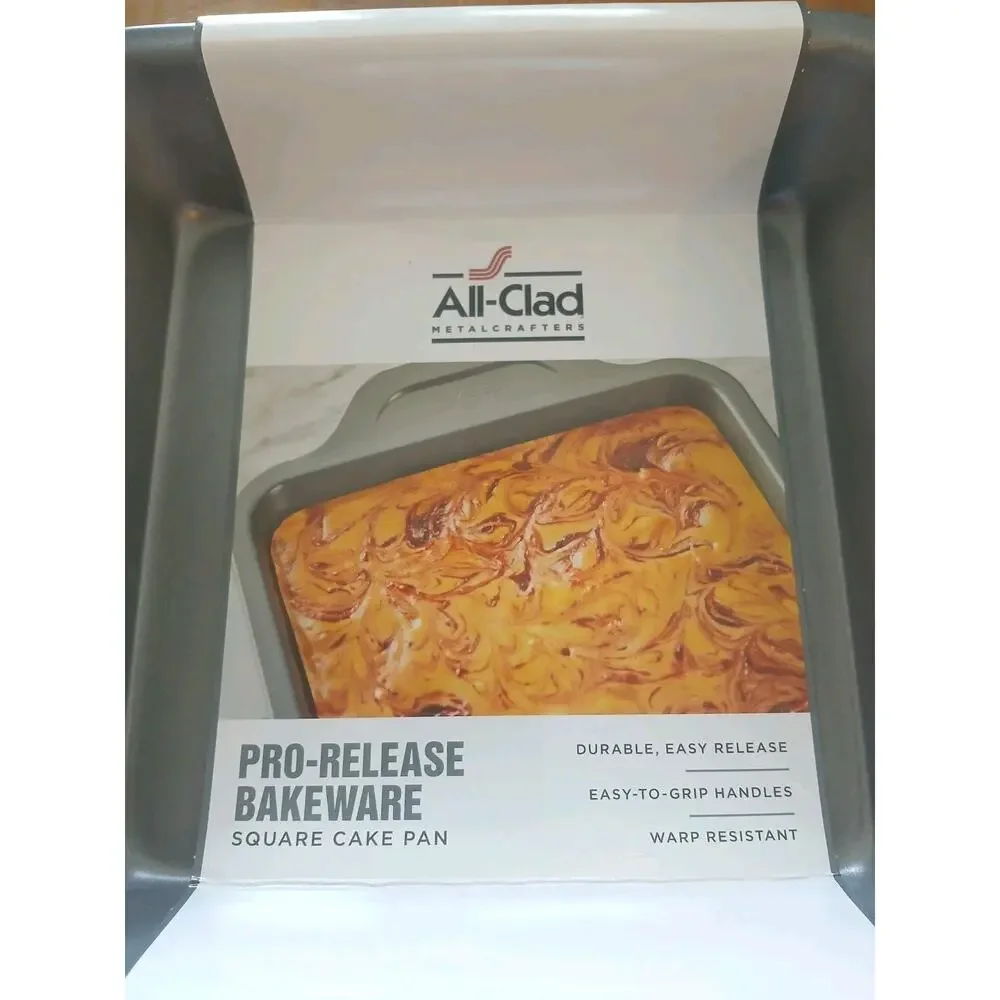 ALL-CLAD Pro-Release Bakeware Square Cake Pan 8 x 8 x 2 New With Tags